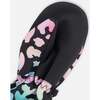 Mid-Season Mittens In Recycled Polyester, Black Animal Print - Gloves - 5