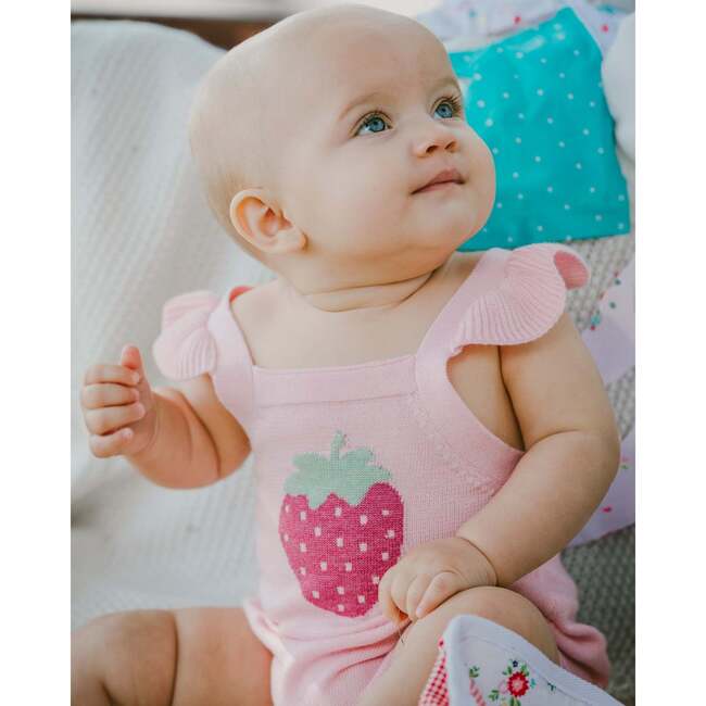 Knit Romper, Light Pink