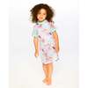 Mesh Beach Dress, Blue Flamingo Print - Cover-Ups - 3