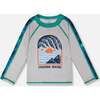 Long Sleeve Rashguard, Pale Grey - Rash Guards - 1 - thumbnail