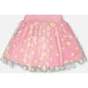 Mesh And Crinkle Jersey Skirt, Pink - Skirts - 3 - thumbnail