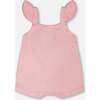 Knit Romper, Light Pink - Rompers - 3
