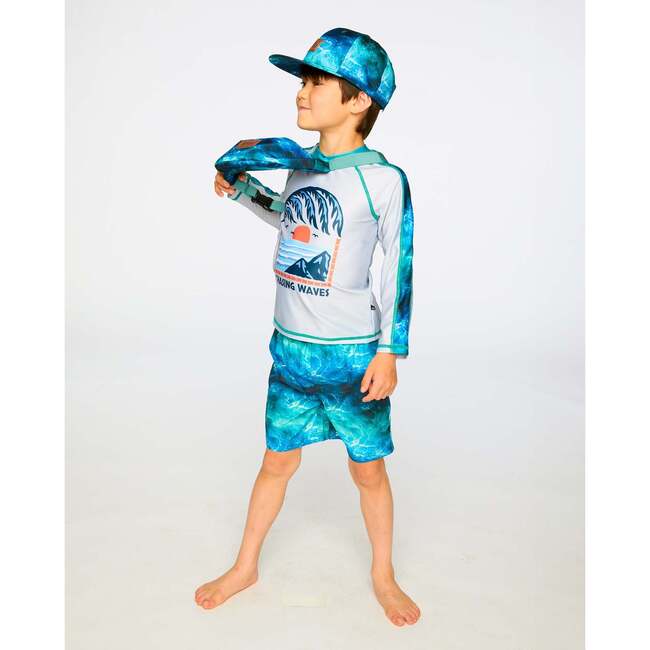 Long Sleeve Rashguard, Pale Grey - Rash Guards - 3