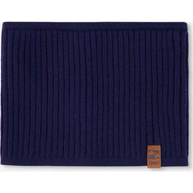Knit Neckwarmer, Navy Blue