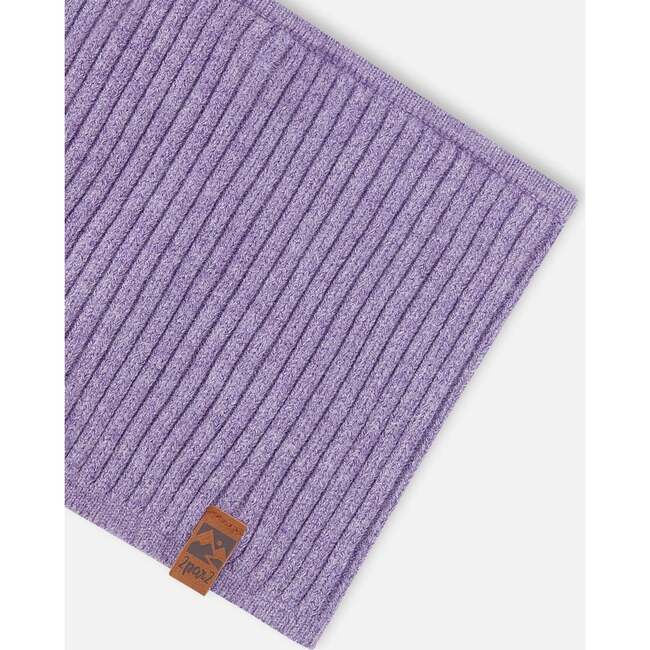 Knit Neckwarmer, Lavender - Scarves - 4