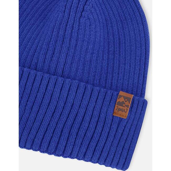 Knit Hat, Royal Blue - Winter Hats - 5