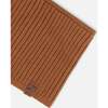 Knit Neckwarmer, Brown - Scarves - 4