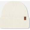 Knit Hat, Off White - Winter Hats - 1 - thumbnail