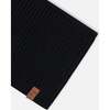 Knit Neckwarmer, Black - Scarves - 3 - thumbnail