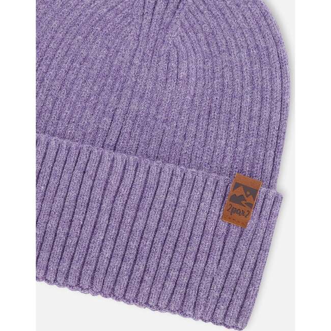 Knit Hat, Lavender - Winter Hats - 4