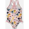 One-Piece Swimsuit, Pink Printed Fruits - One Pieces - 3