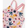 One-Piece Swimsuit, Pink Printed Fruits - One Pieces - 4