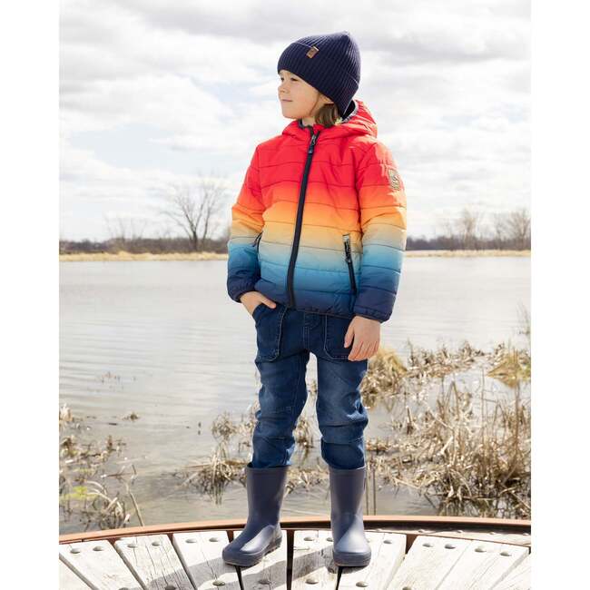 Knit Hat, Navy Blue - Winter Hats - 3