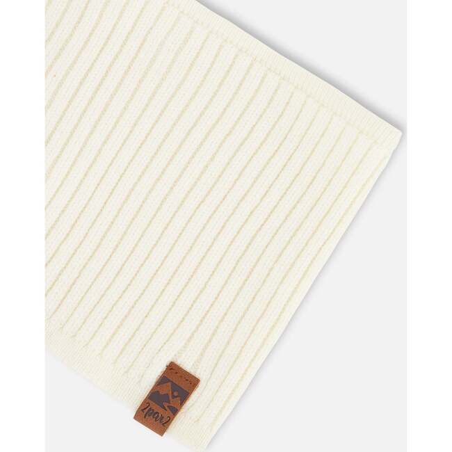 Knit Neck Tube, Off White - Scarves - 4