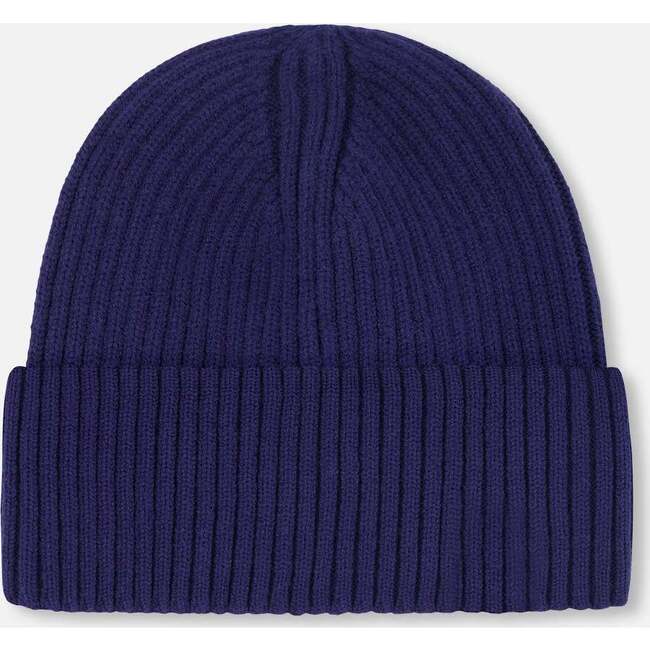 Knit Hat, Navy Blue - Winter Hats - 4
