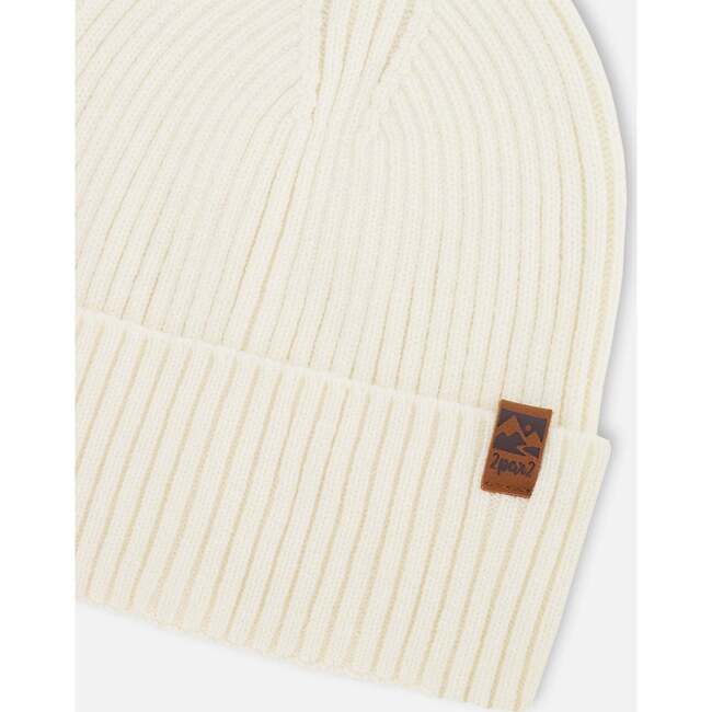 Knit Hat, Off White - Winter Hats - 5
