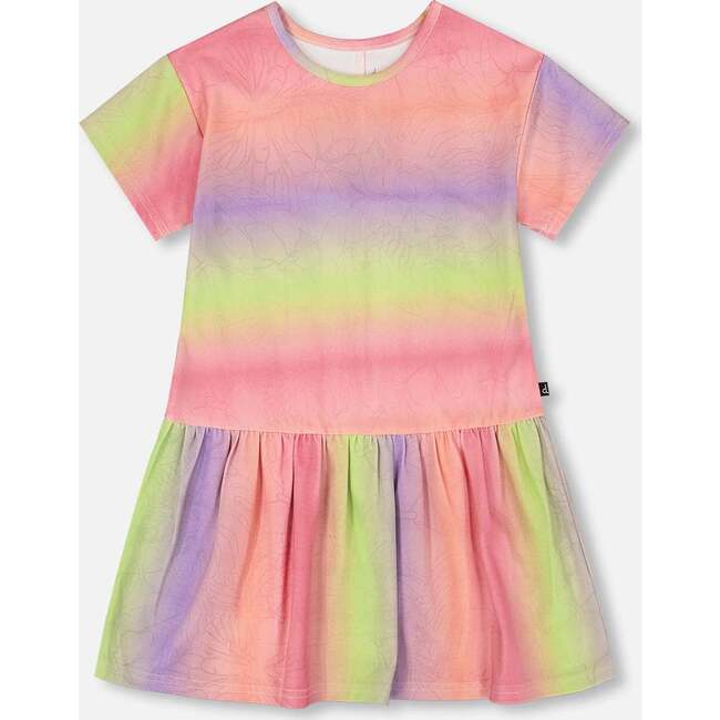 Jersey Dress With Heart Back Cut Out, Multicolor