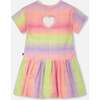 Jersey Dress With Heart Back Cut Out, Multicolor - Dresses - 3
