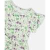 Jersey Dress, Green Floral Print - Dresses - 4