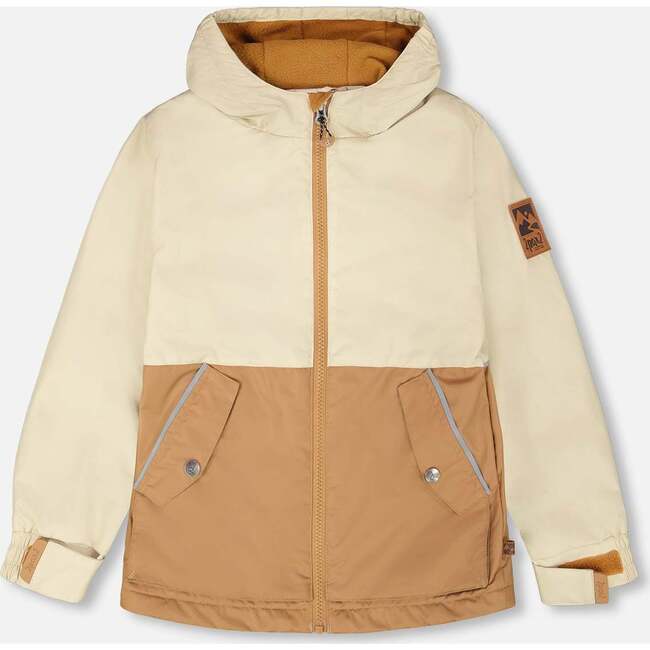 Mid-Season Jacket In Recycled Polyester, Beige
