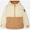 Mid-Season Jacket In Recycled Polyester, Beige - Jackets - 1 - thumbnail