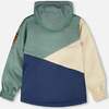 Mid-Season Jacket In Recycled Polyester, Dark Green, Beige And Navy - Jackets - 4 - thumbnail