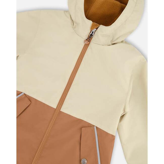 Mid-Season Jacket In Recycled Polyester, Beige - Jackets - 4