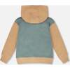 Hooded French Terry Cardigan, Mint Green - Sweatshirts - 3