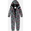 Kids Mid-Season One-Piece Outerwear, Black Animal Print - Snowsuits - 4 - thumbnail