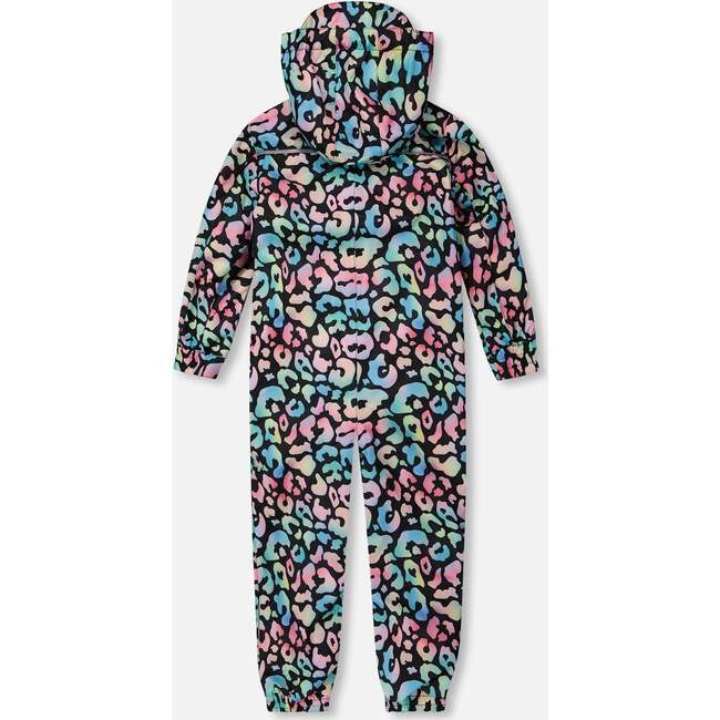 Kids Mid-Season One-Piece Outerwear, Black Animal Print - Snowsuits - 5