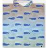 Hooded Beach Towel, Blue Whale Print - Beach Towels - 1 - thumbnail