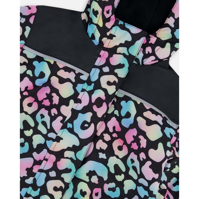 Kids Mid-Season One-Piece Outerwear, Black Animal Print - Snowsuits - 6