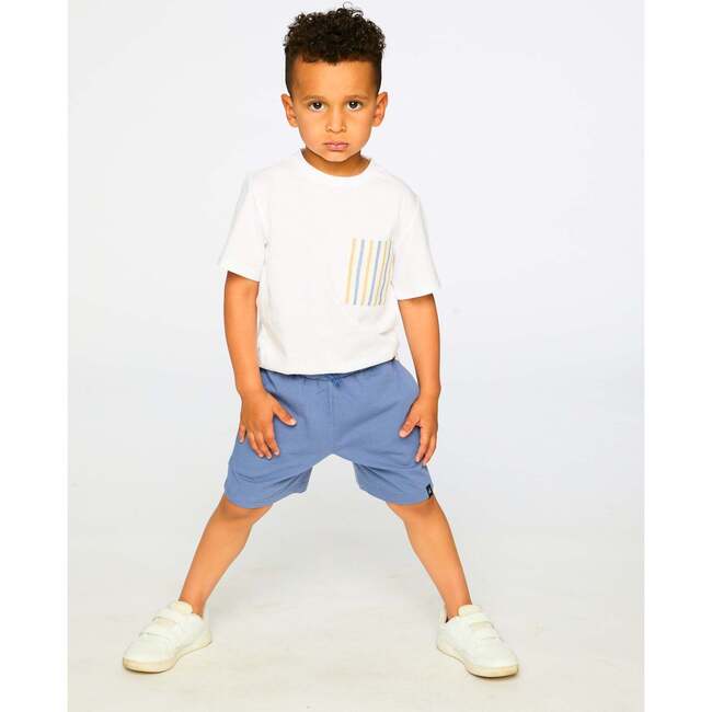 Jersey T-Shirt With Chest Pocket, White