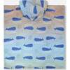 Hooded Beach Towel, Blue Whale Print - Beach Towels - 3