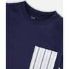 Jersey T-Shirt With Chest Pocket, Dark Blue - T-Shirts - 6 - thumbnail