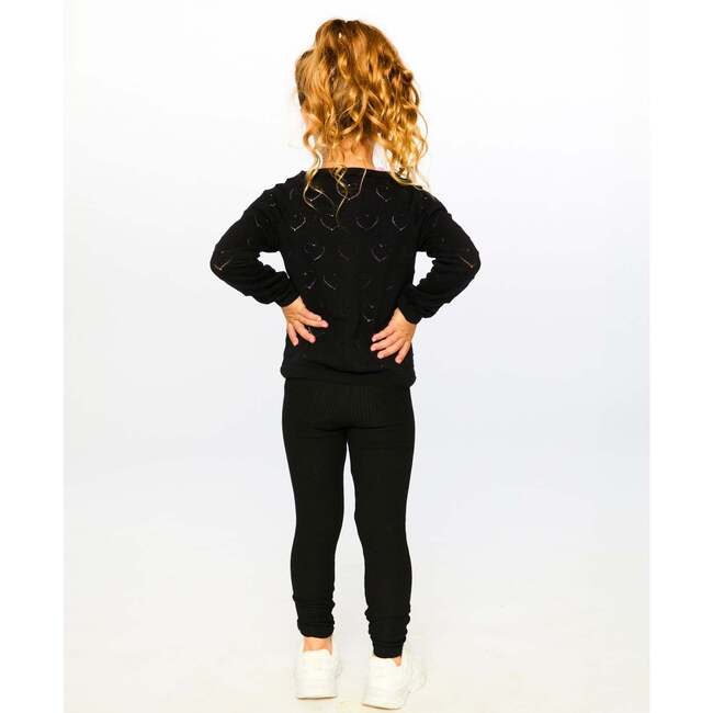 Full-Length Rib Leggings, Black
