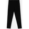 Full-Length Rib Leggings, Black - Leggings - 3