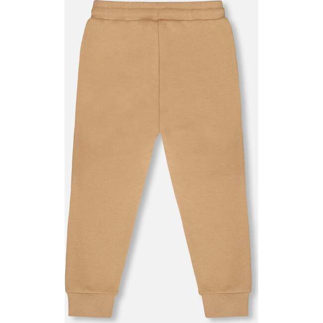 French Terry Sweatpants, Beige - Sweatpants - 3