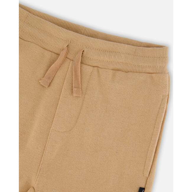 French Terry Sweatpants, Beige - Sweatpants - 4