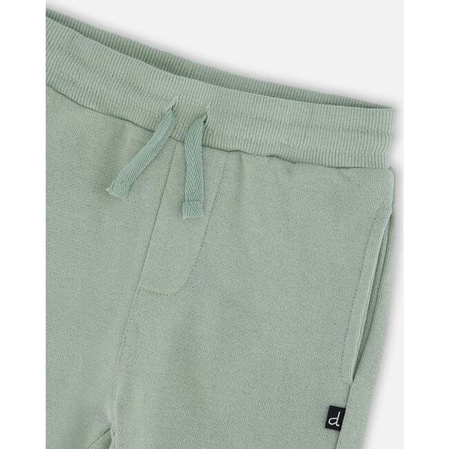 French Terry Sweatpants, Mint Green - Sweatpants - 4