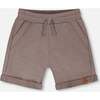 French Terry Shorts, Taupe - Shorts - 1 - thumbnail