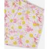 French Terry Shorts, Pink Printed Daisies - Shorts - 5