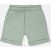 French Terry Shorts, Mint Green - Shorts - 4 - thumbnail