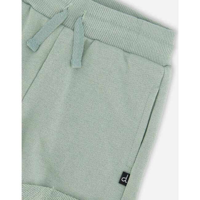 French Terry Shorts, Mint Green - Shorts - 5