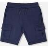 French Terry Shorts, Blue - Shorts - 1 - thumbnail
