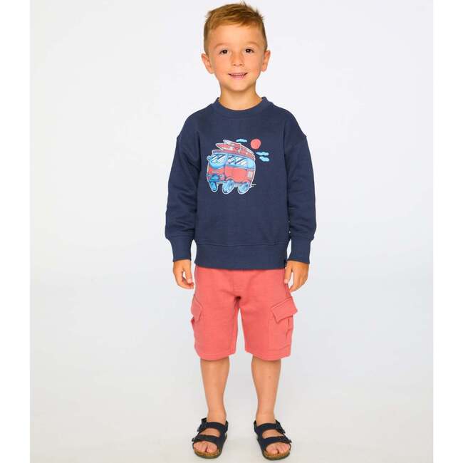 French Terry Shorts, Brick - Shorts - 3