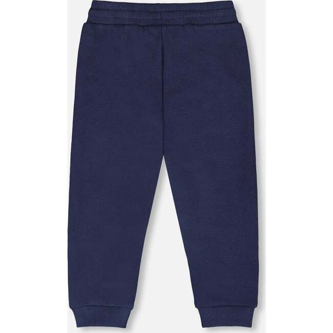 French Terry Pants, Blue - Sweatpants - 3