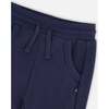 French Terry Pants, Blue - Sweatpants - 4