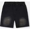 French Terry Denim Shorts, Denim Grey - Shorts - 1 - thumbnail