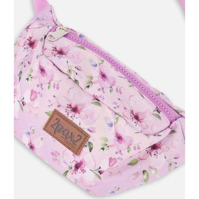 Fanny Pack, Purple Floral Print - Bags - 3